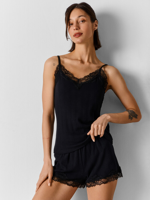 КОМПЛЕКТ ЖЕНСКИЙ (ТОП, ШОРТЫ) 592662