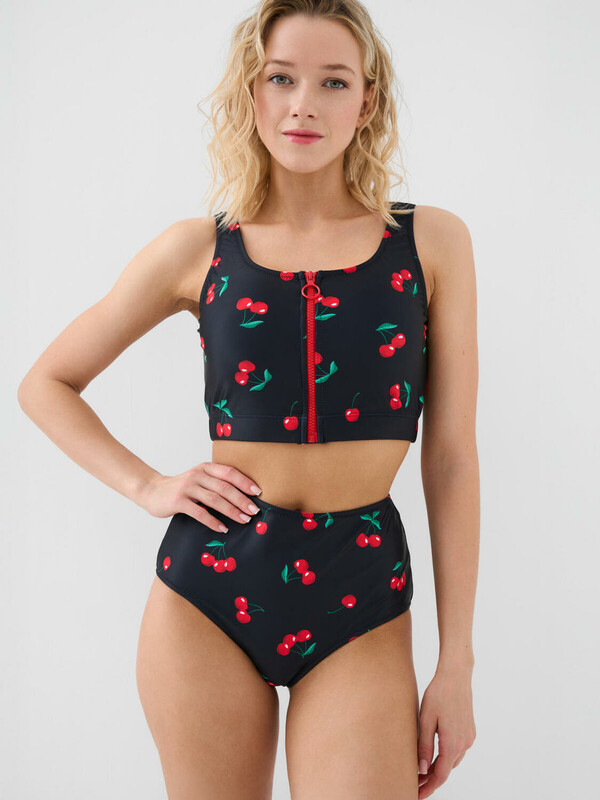 Комплект трикотажный для женщин: купальный костюм, плавки