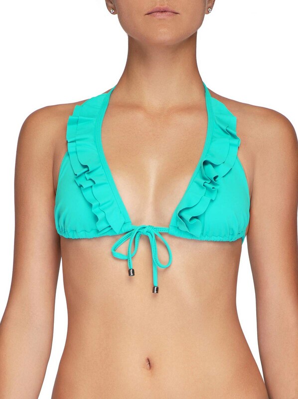 Бюстгальтер купальный женский CONTE Бикини мягкие треугольники с рюшей EVA