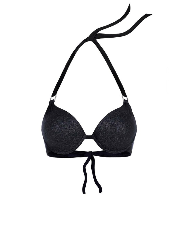 Бюстгальтер купальный женский CONTE PAOLA Бикини с треугольными уплотненными чашками с мерцающим бле