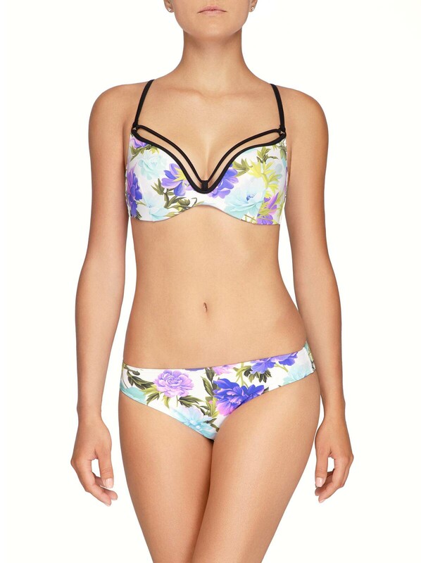 Трусы купальные женские CONTE FLORA Трусики-слипы цветочной расцветки