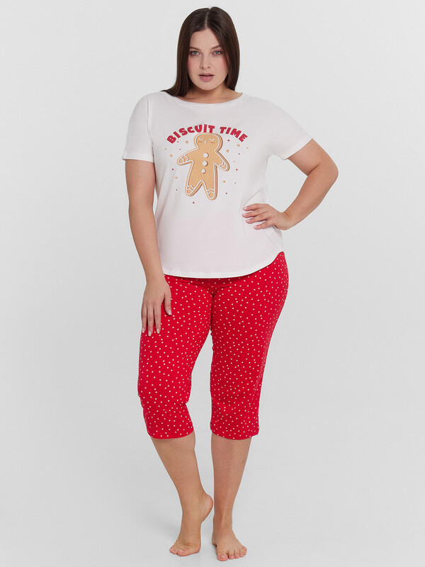 КОМПЛЕКТ ЖЕНСКИЙ (ДЖЕМПЕР, КАПРИ) 592300