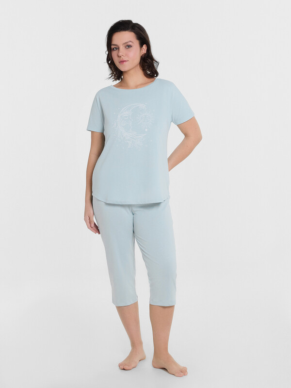 КОМПЛЕКТ ЖЕНСКИЙ (ДЖЕМПЕР, КАПРИ) 592300