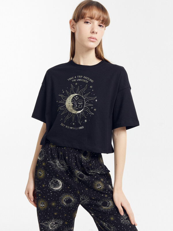 КОМПЛЕКТ ЖЕНСКИЙ (ФУТБОЛКА, БРЮКИ) 592432-1