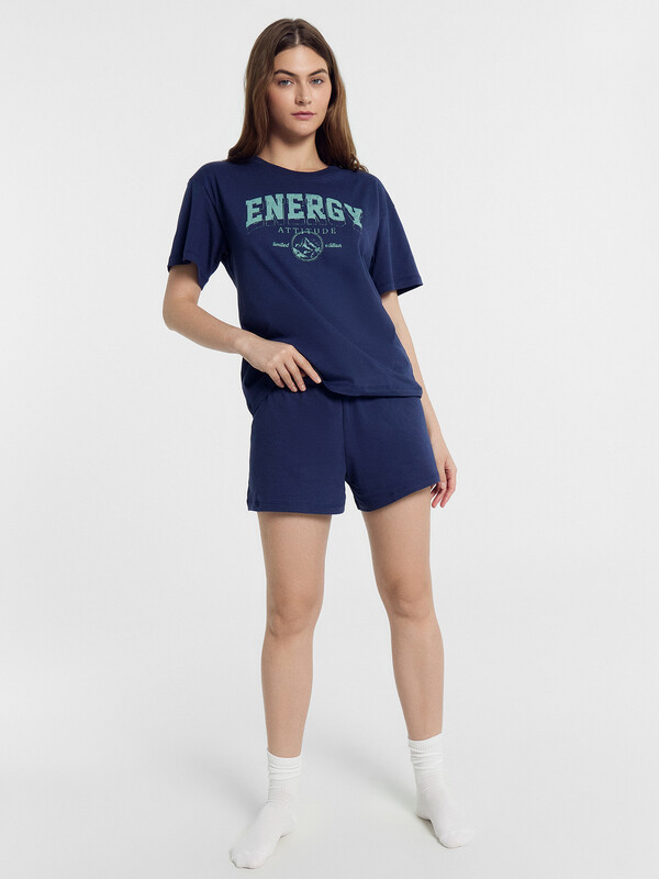 КОМПЛЕКТ ЖЕНСКИЙ (ДЖЕМПЕР, ШОРТЫ) 592519