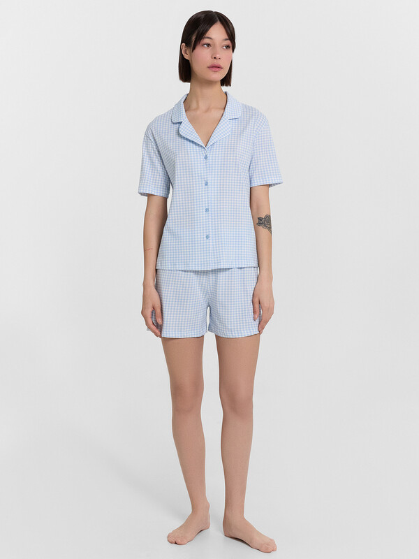 КОМПЛЕКТ ЖЕНСКИЙ (РУБАШКА, ШОРТЫ) 592553