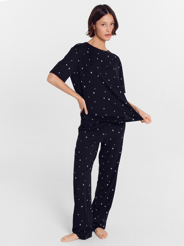 КОМПЛЕКТ ЖЕНСКИЙ (ФУТБОЛКА, БРЮКИ) 592559