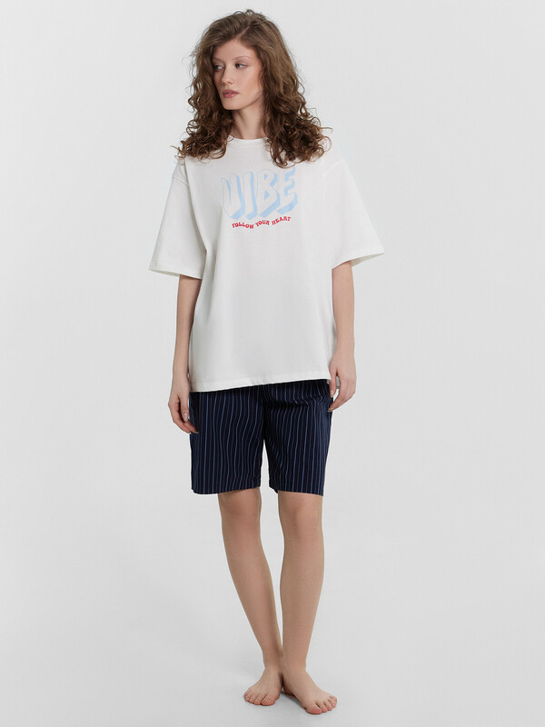 КОМПЛЕКТ ЖЕНСКИЙ (ДЖЕМПЕР, ШОРТЫ) 592596