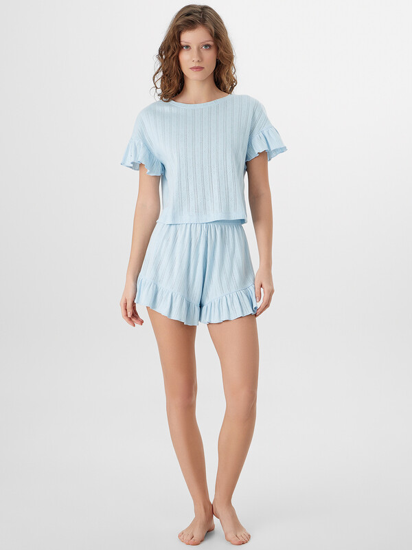 КОМПЛЕКТ ЖЕНСКИЙ (ФУТБОЛКА, ШОРТЫ) 592609