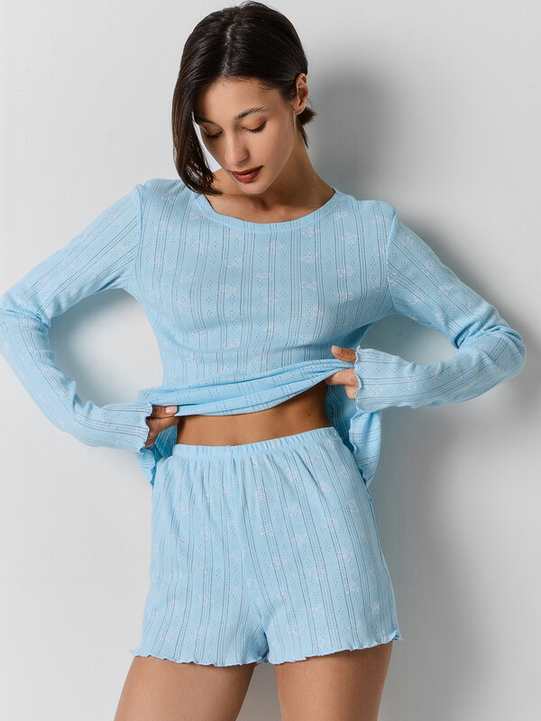 КОМПЛЕКТ ЖЕНСКИЙ (ДЖЕМПЕР, ШОРТЫ) 592614