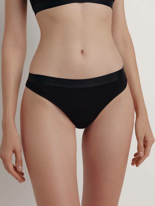 Трусы женские CONTE TIE DYE RIB LBR 2219 Трусы «бразилиана» со средней линией талии