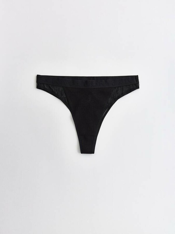 Трусы CONTE RIB WITH MESH LBR 2494 Трусы «бразилиана» из хлопка и эластичной сеточки