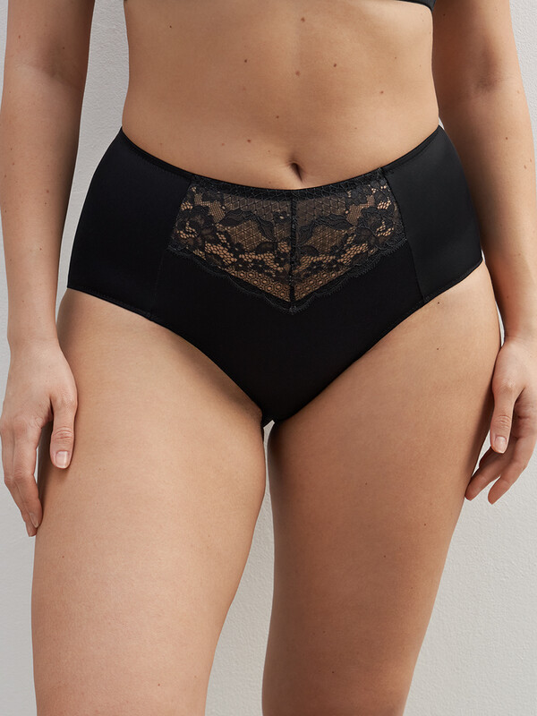 Слипы-макси Слипы-макси OmD 1234L EVERYDAY Трусы Slip Maxi (микрофибра с кружевом  высокая линия тал