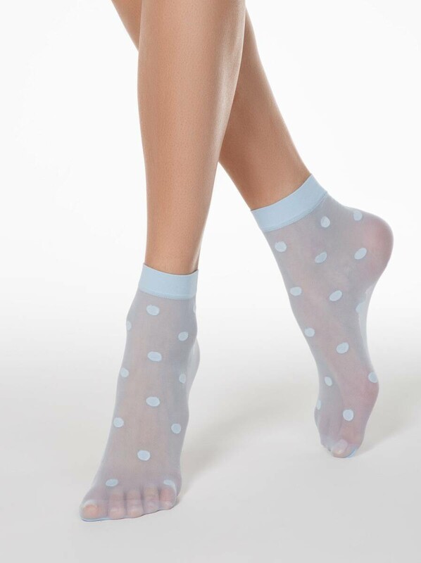 Полиамидные CONTE FANTASY 20 Носки в горошек