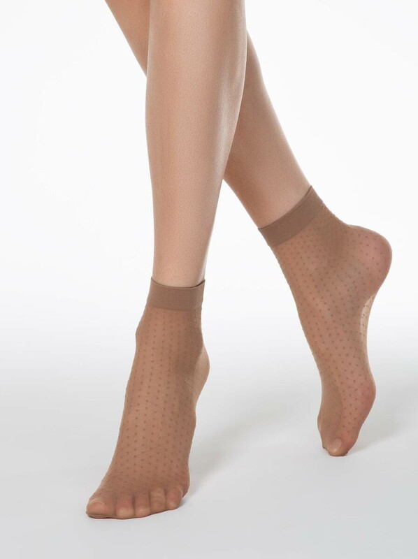 Полиамидные CONTE FANTASY 20 Носки в горошек