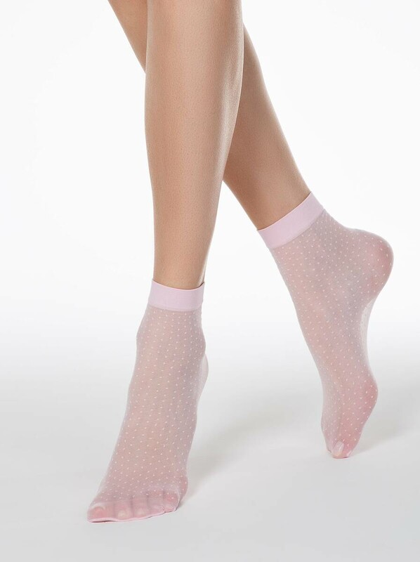 Полиамидные CONTE FANTASY 20 Носки в горошек