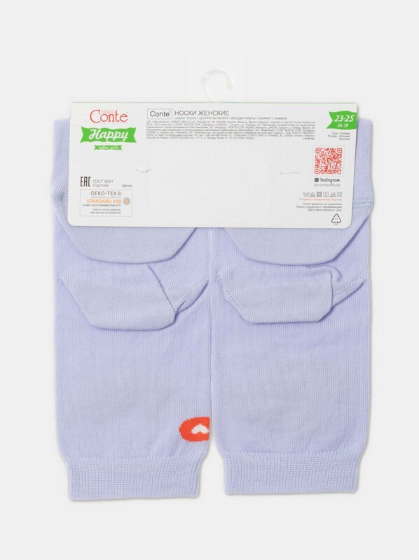 Носки женские CONTE Хлопковые носки с рисунками "Oh mon chéri"