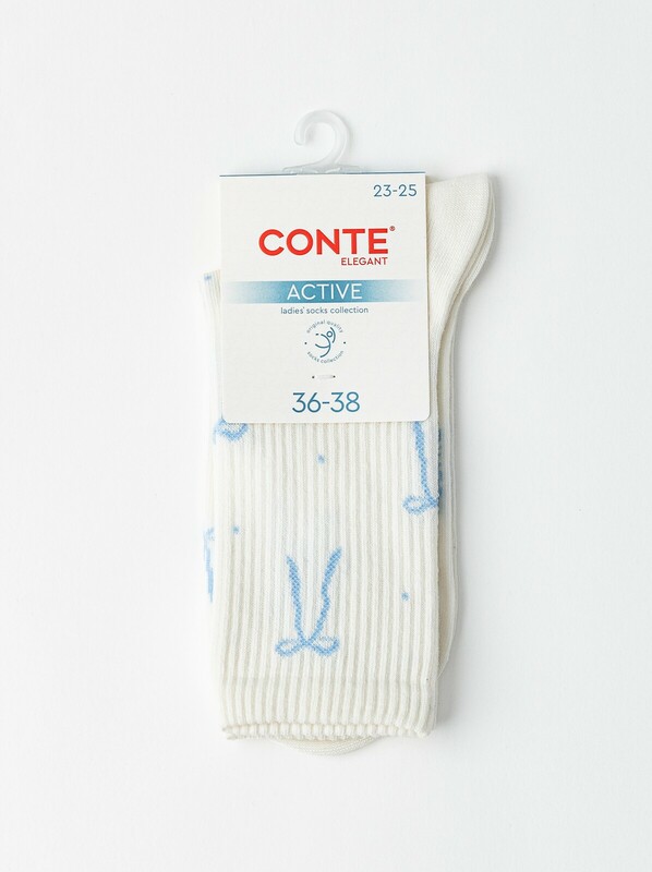 Удлиненные CONTE ACTIVE Удлиненные женские хлопковые носки