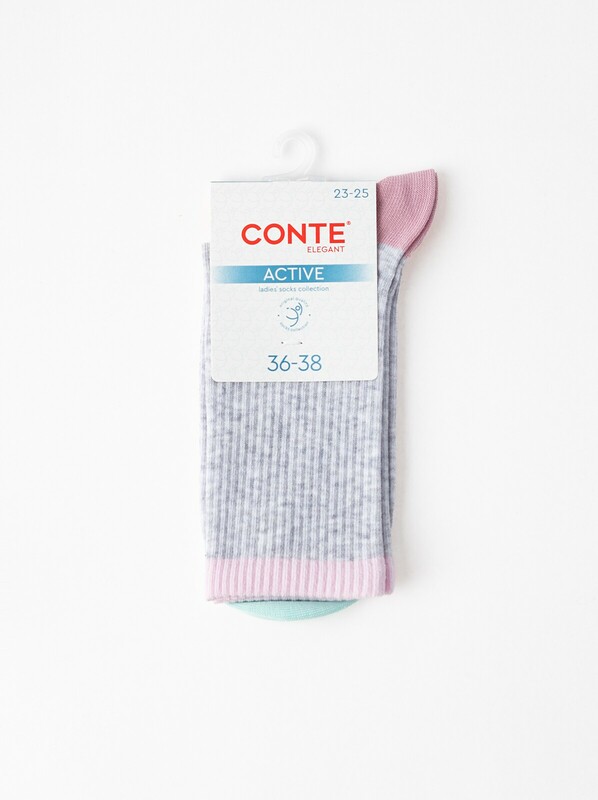 Удлиненные CONTE ACTIVE Удлиненные женские хлопковые носки