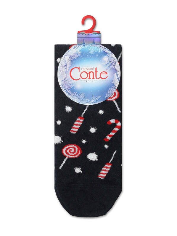 Носки женские CONTE Новогодние носки с пушистой нитью «Sweets»