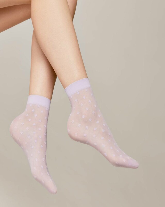 Полиамидные CONTE FANTASY Носки женские в мелкие ромбы