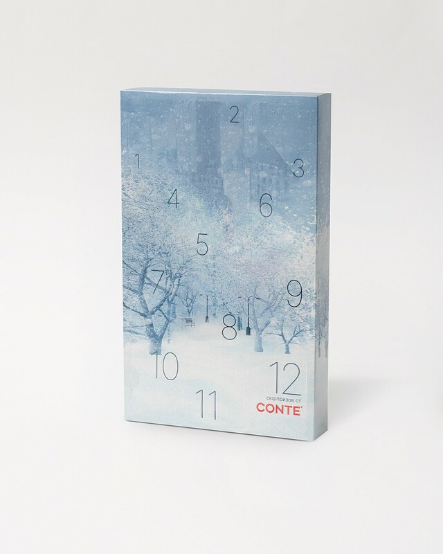 Новогодние CONTE ELEGANT NEW YEAR 21С-76СП (4 пары), 24С-73СП  Набор чулочно-носочных изделий носки 