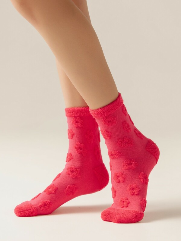 Теплые CONTE COMFORT Махровые носки из хлопка с объемными рисунками