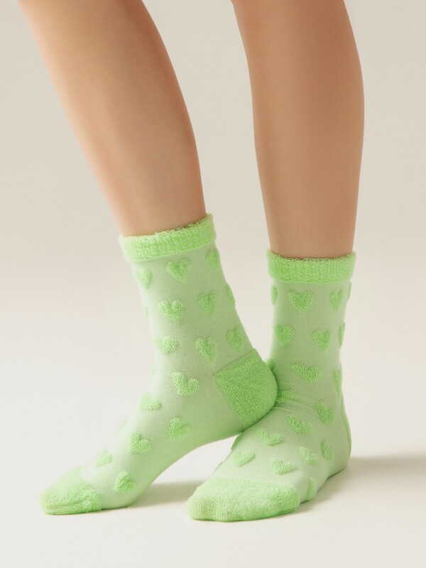 Теплые CONTE COMFORT Махровые носки из хлопка с объемными рисунками