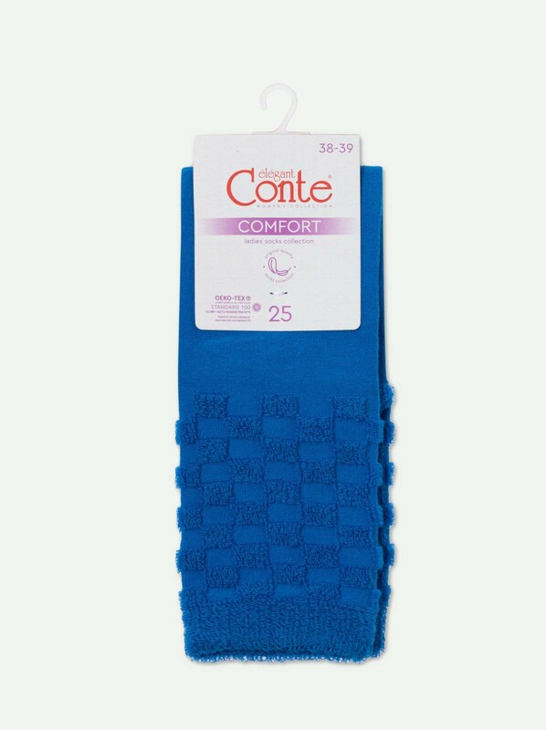 Теплые CONTE COMFORT Махровые носки из хлопка с объемными рисунками