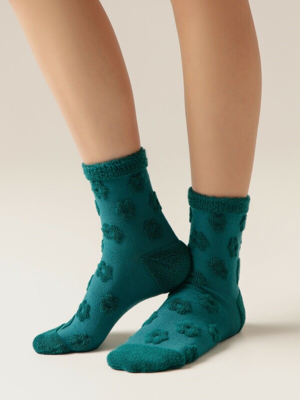 Теплые CONTE COMFORT Махровые носки из хлопка с объемными рисунками