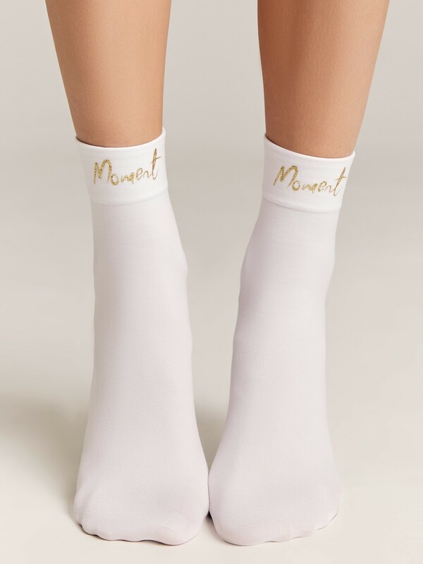Полиамидные CONTE FANTASY Матовые носки с сияющей термоаппликацией Moment