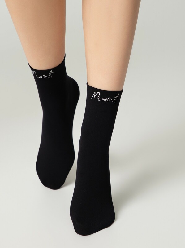 Полиамидные CONTE FANTASY Матовые носки с сияющей термоаппликацией Moment
