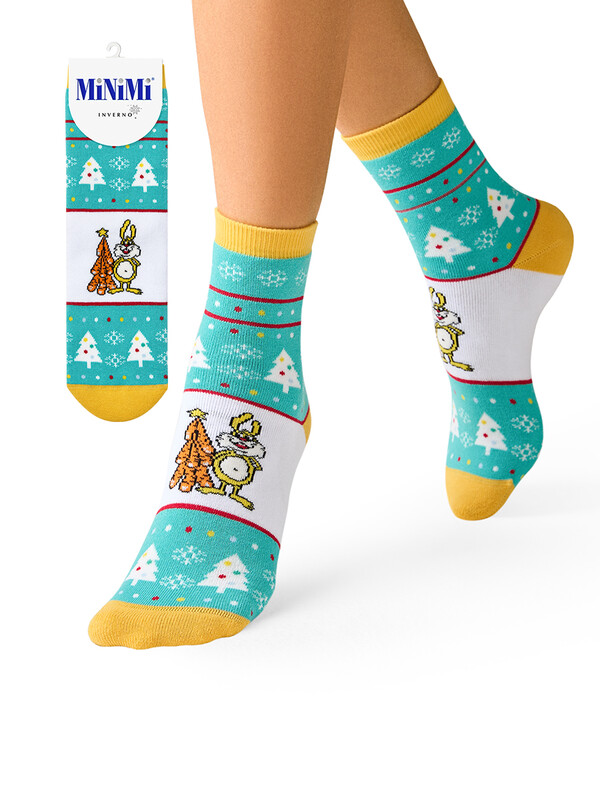 Носки Носки MINI INVERNO 3300-7 (кот, заяц, такса)