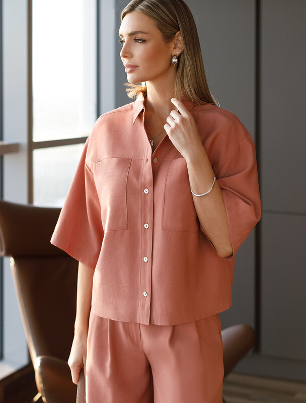 Блузка из плотного лиоцелла