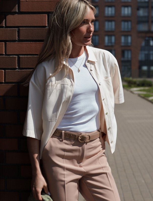 Блузка из плотного лиоцелла