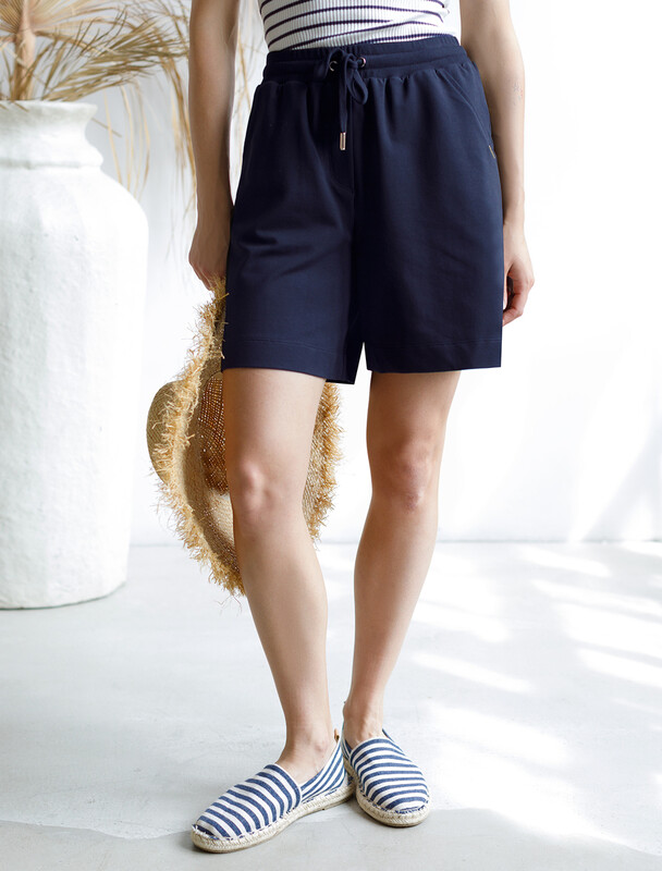 Шорты из тонкого премиального футера с эластаном