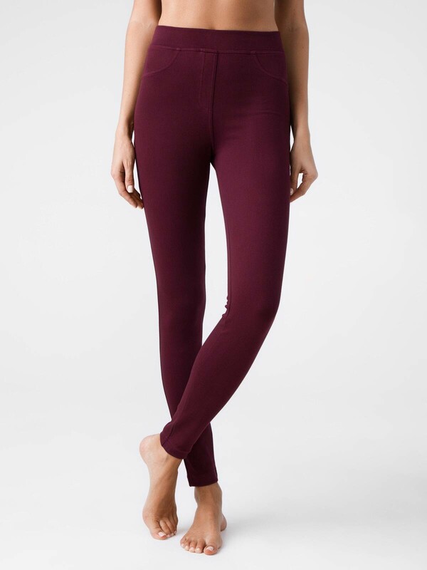 Трикотажные CONTE ALEKSA NEW Моделирующие джеггинсы с высокой посадкой