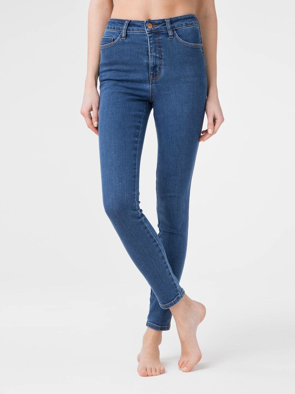 Джинсы CONTE Моделирующие eco-friendly Джинсы skinny c супервысокой посадкой CON-174 Lycra
