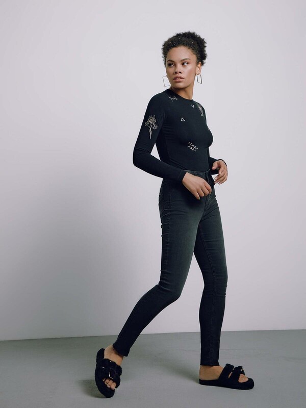 Джинсы женские CONTE Джинсы skinny CON-396 с необработанным краем