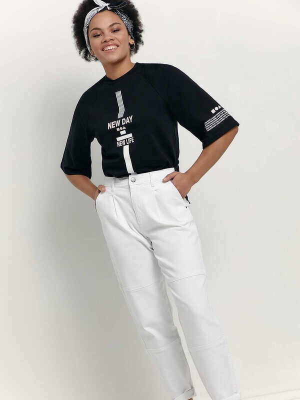 Джинсы женские CONTE Джинсы брючного кроя с высокой посадкой CON-436