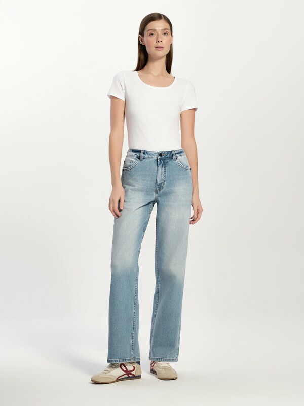 Wide leg CONTE CON-744 Джинсы wide leg с оригинальными карманами