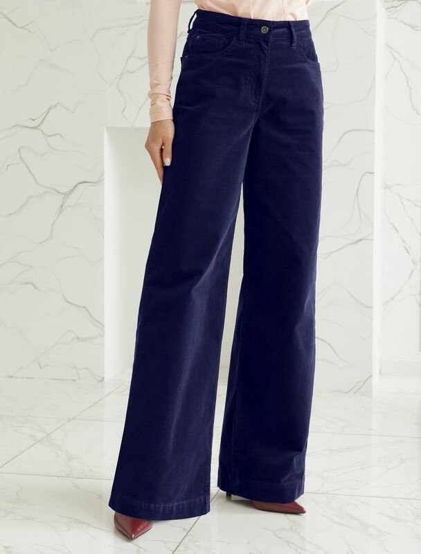 Брюки из эластичного микро-вельвета