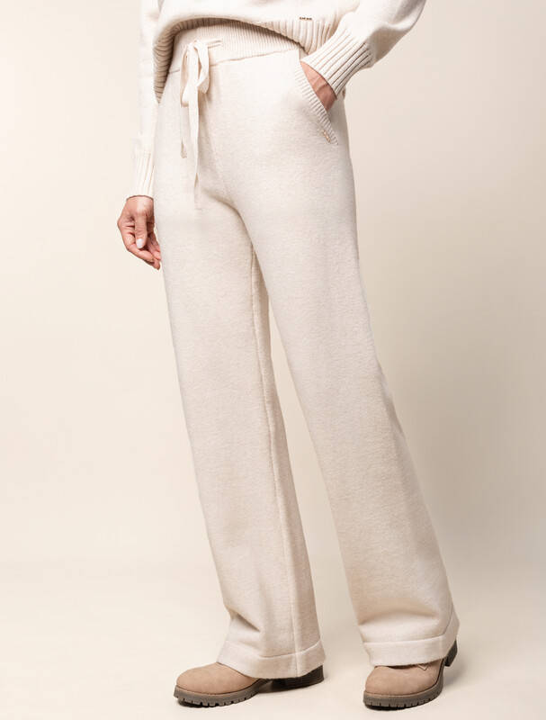 Прямые брюки из пряжи с кашемиром