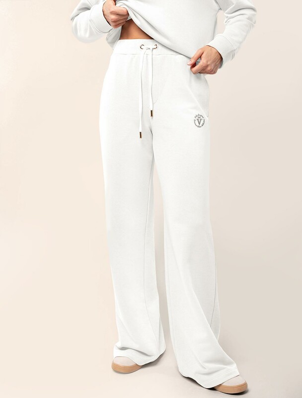 Прямые брюки из эластичного футера трехнитки