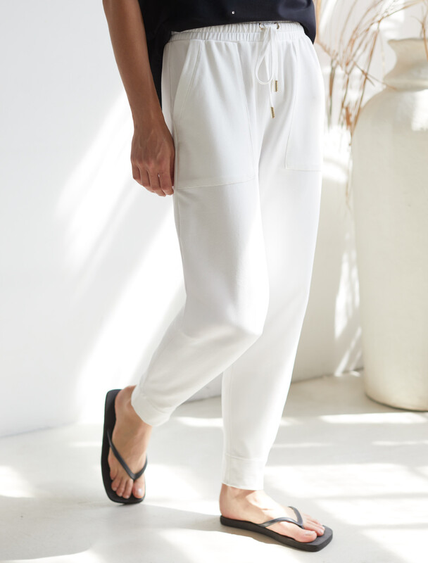 Брюки из тонкого премиального футера с эластаном