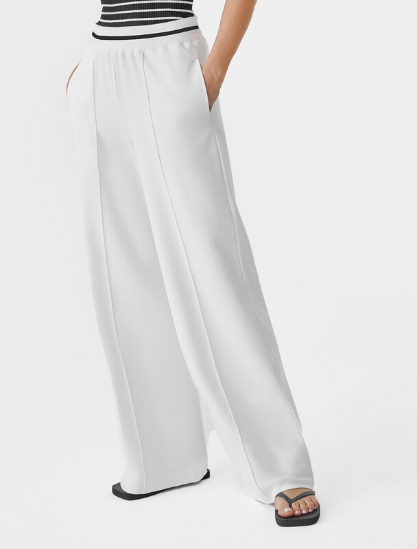 Брюки из эластичного футера двухнитки