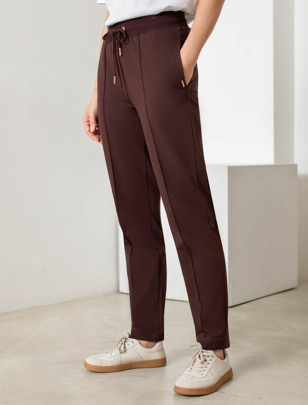 Трикотажные брюки на резинке из футера двухнитки эластичные