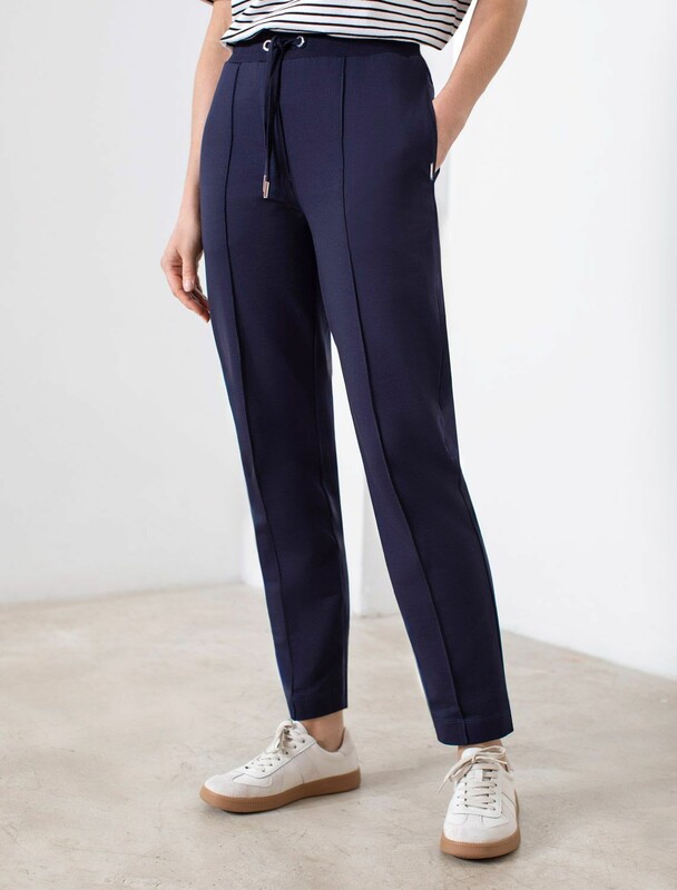 Трикотажные брюки на резинке из футера двухнитки эластичные