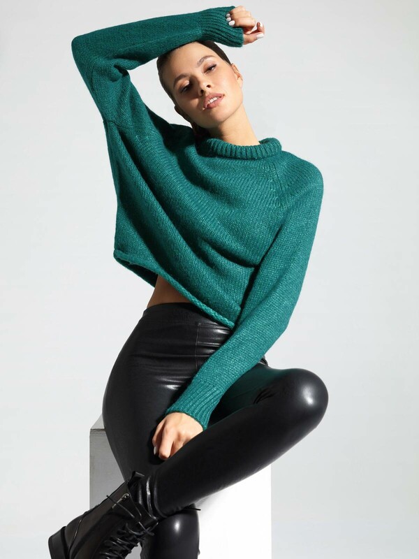 Джемпер женский CONTE Вязаный джемпер из объемной итальянской пряжи с шерстью и мохером LDK 075