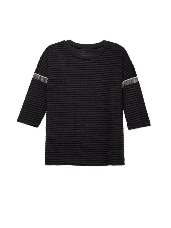 Джемперы CONTE LD 853 Ультрамодный фактурный джемпер с металлическим декором на рукавах